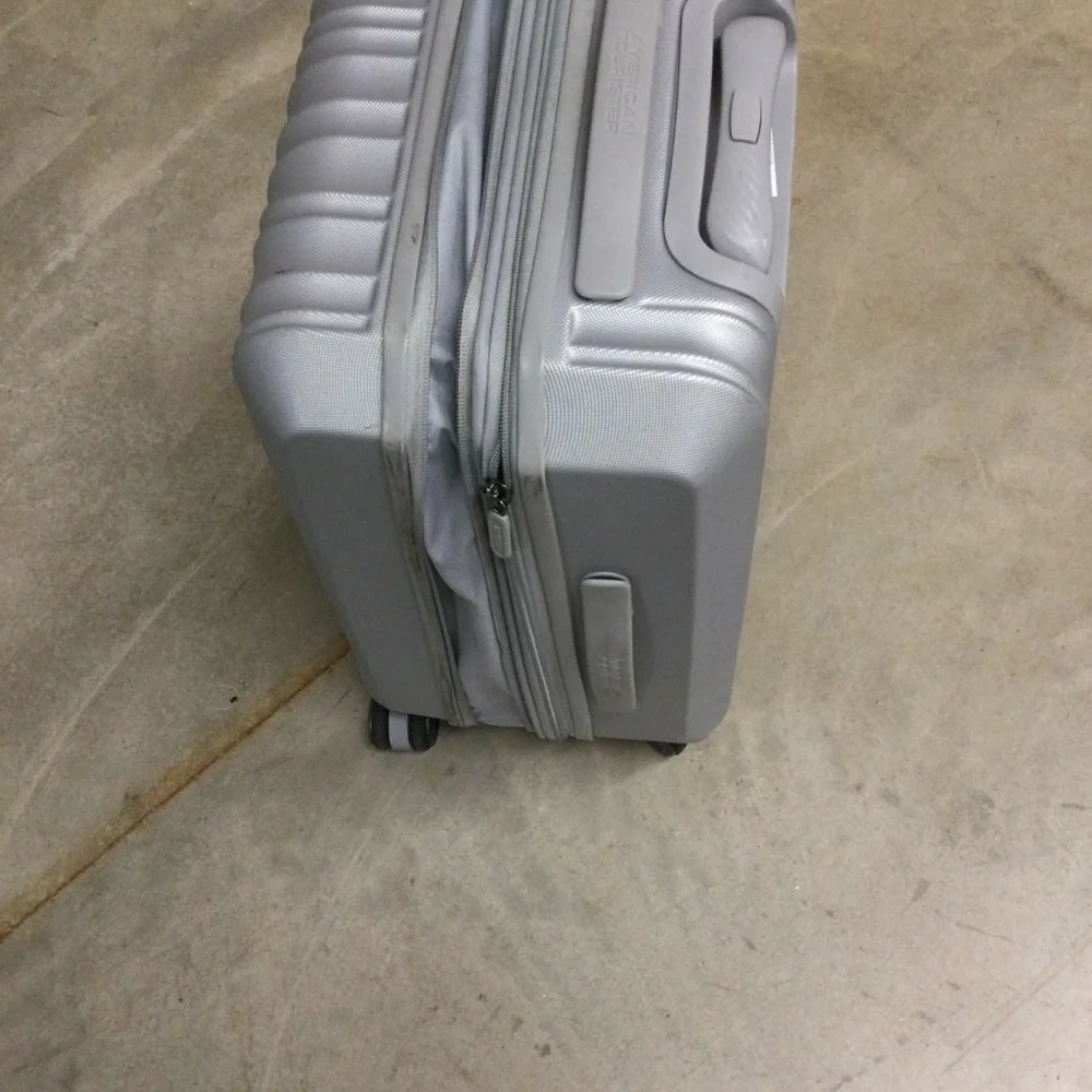 Silver Hardside Carry-On Spinner Luggage - Men Bags